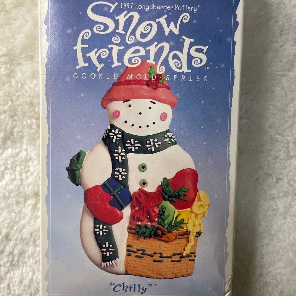 Longaberger 1997 Snow Friends Cookie Mold Chilly